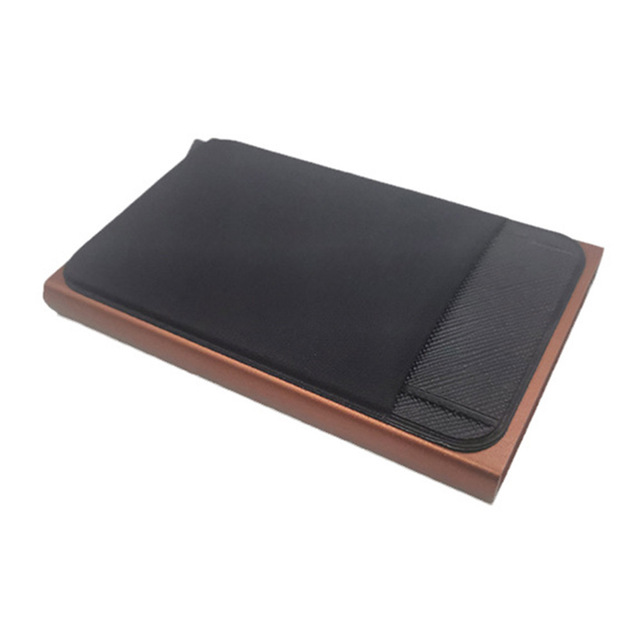 Anti-theft Automatic ID ID Card Holder Small Case Aluminum Protective Bank Credit Card Storage Bag Wallet Purse