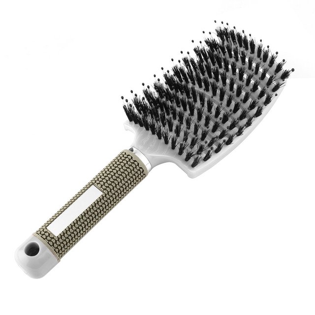 Scalp Massage Comb For Women, Bristles And Nylon, For Wet Or Curly Hair, Detangling Hair, For Hairdressing Salon