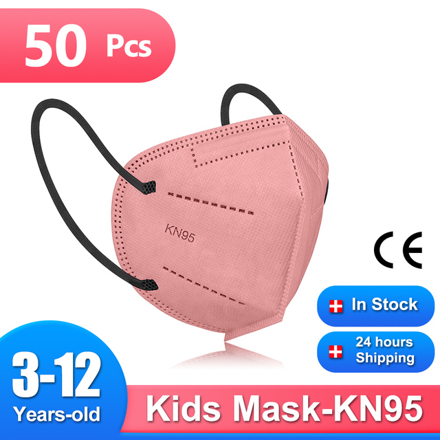 Mascarillas FPP2 Niños FFP2 9-12 Years Old Kids Child Protection Mask 5 Layers CE FFP2 Child Protection Masks KN95 KN95 Mask FFP 2