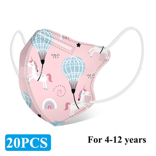 Kn95 Masks Kids N95 Breathing Mascara Cute Animal Cartoon Printed Mascarilla Fpp2 Homology Ada Boys Girls Kids Kn95 Face Mask