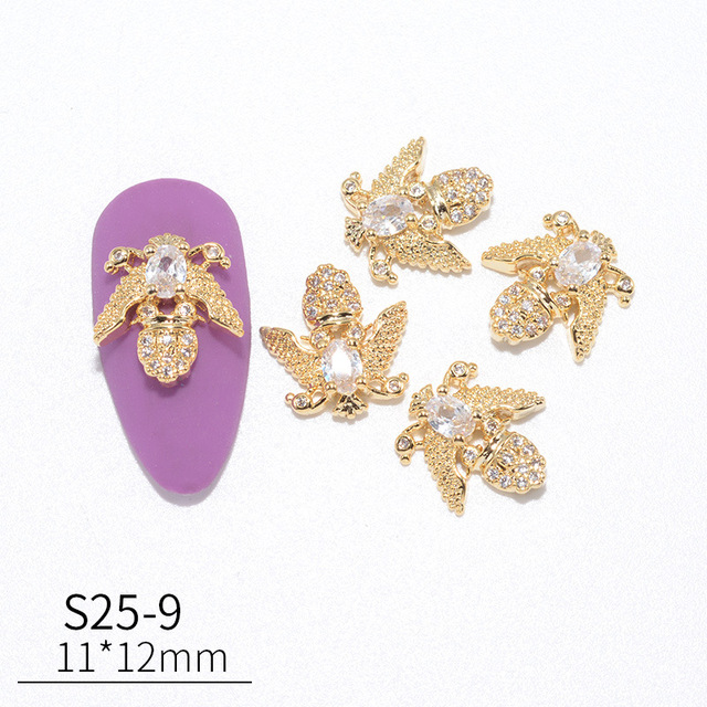 Nail Art Jewelry Diamond Jewelry New Beating Heart Bowknot Lace Pearl Chain Super Flash Zircon Nail Accessories