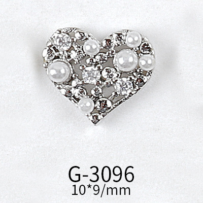 Net Red Nail Art Zircon Love Jewelry Series Candy Love LOVE Double Layer Three-dimensional Love Preservation G-3089