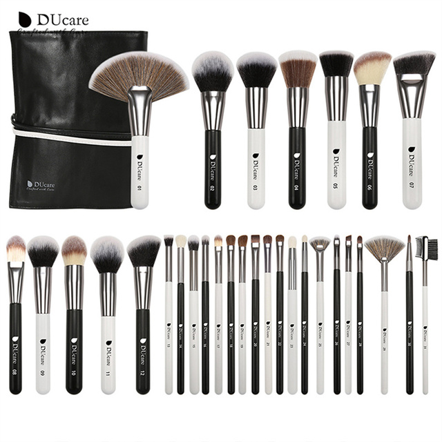 DUcare 8-27 Makeup Brushes Set Synthetic Goat Hair Powder Cosmetic Eyeshadow Foundation Blush Blending Makeup Brush Maquiagem