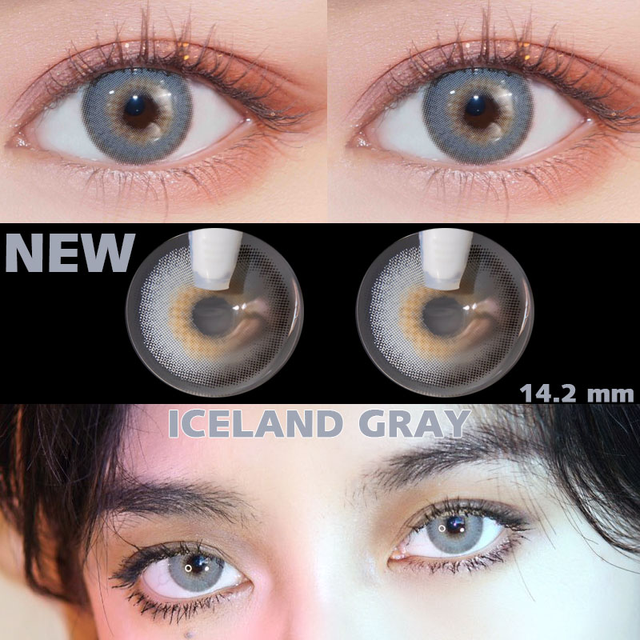 Bio-essence 2022 New 1 Pair Eye Color Contact Lenses Natural Brown Lenses Beauty Fashion Blue Green Green Eye Contact Lenses