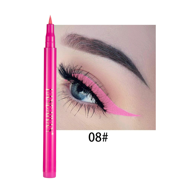 Colorful Liquid Eyeliner Waterproof Gel Eyeliner Stamp Pen Pencil Long Lasting No Blooming Waterproof Eye Liner Makeup Tools