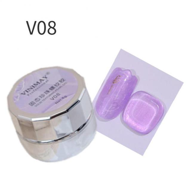 8ml Multi Shell Gel Nail Polish Semi Permanent Varnish UV Gel Base Top Coat for Nail Polish Gel DIY Nail Glitter Gel