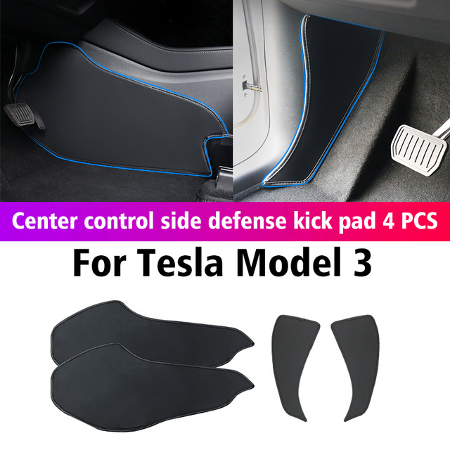 Car Trunk Organizer Booster For Tesla Model Y Model 3 2021-2022 Leather Mat Refit Interior Trim Accessories