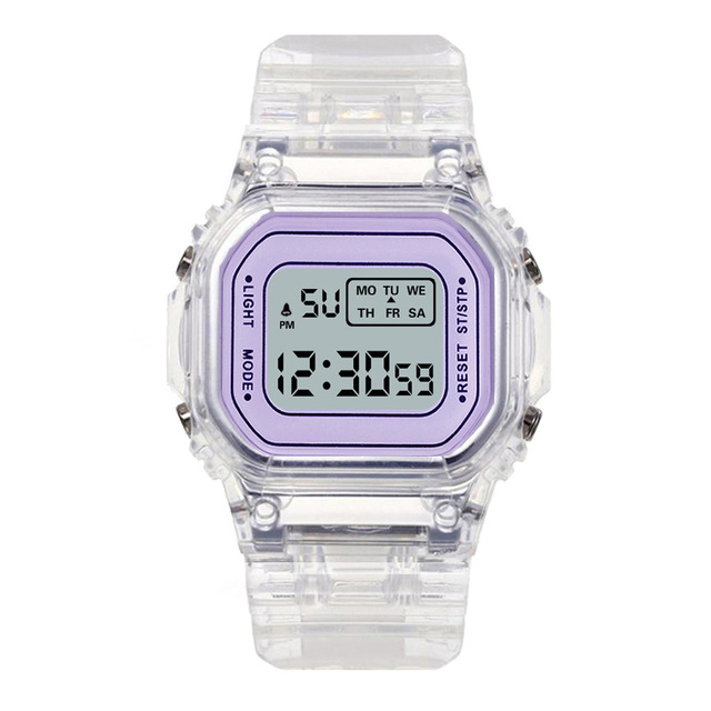 Children's electronic watch color luminous dial life waterproof multi-function electronic watch for boys and girls