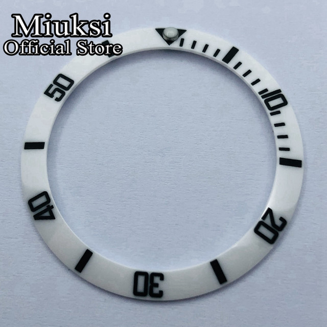 Miuksi 40mm high quality ceramic bezel watch parts fit 43mm watch case for watch sea