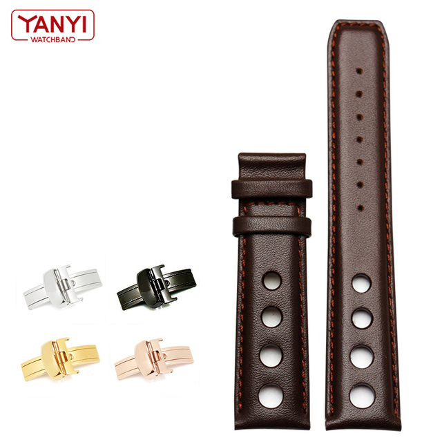 Genuine Leather Bracelet for Tissot Sports Racing Series PRS516 T91 1853 Top Layer Cowhide Watch Band 20mm for Chopin Watchband