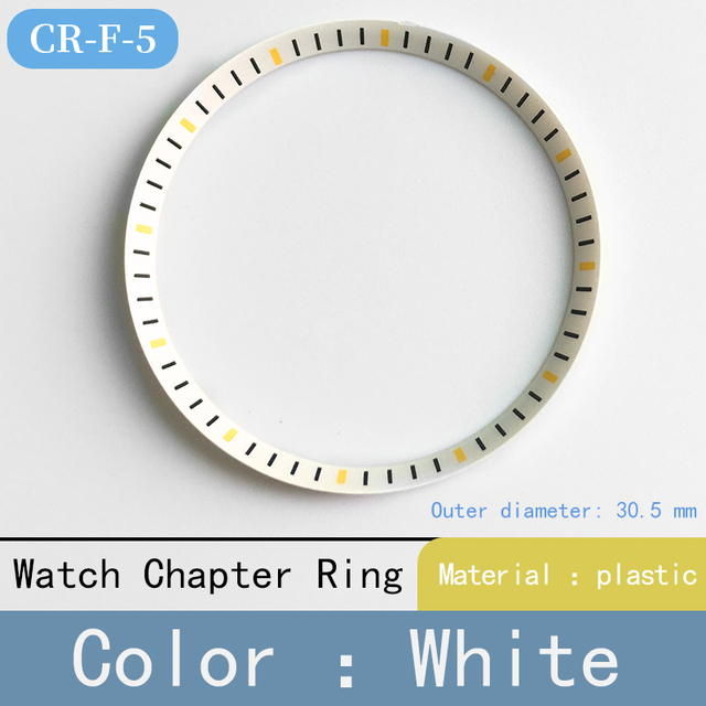 Mod watch chapter ring plastic for Seiko SKX007 SRPD53 for NH35 NH36 movement watch repair tool parts