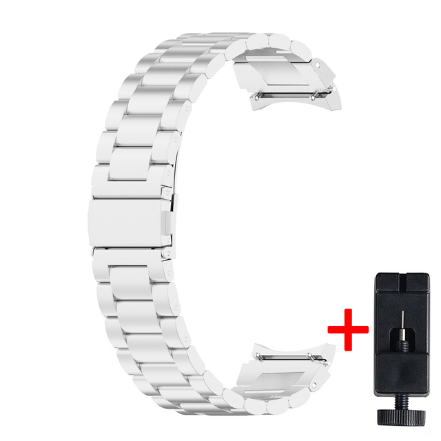 no gaps stainless steel band for samsung galaxy watch 4 classic 46mm 42mm strap matel correa galaxy watch 4 44mm 40mm bracelet