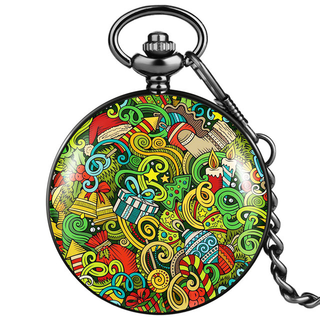 2022 hot sale accept custom neutral pocket watch with thick chain marine animal style souvenir exquisite quartz watches