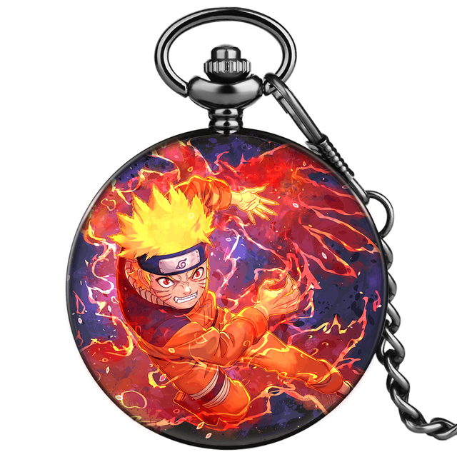 2022 New Custom Men Pocket Watch Japan Animation Style Alloy Case High-end Unise Quartz Watches With Chain for Male Friend