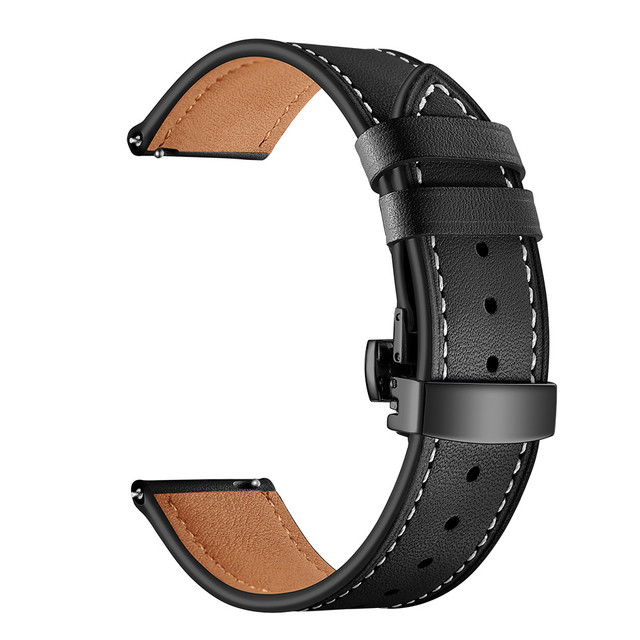 20 22mm Leather Strap For Huawei Watch GT 2 46mm Watch Band For Samsung Galaxy Watch 4 40/44mm Calsssic 46 42mm Active2 Bracelet