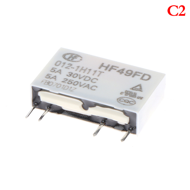 الغرض العام الجهد التتابع HF49FD-005-1H12 005-1H12 HF49FD DC5V 1H12 4PIN 5A 20x5x12.5mm