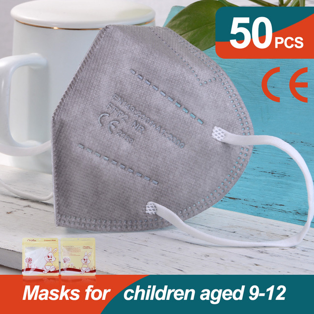 أقنعة Mascarillas FFP2 للأطفال FPP2 قناع KN95 للأطفال fpp2 قناع ffp2tool ada 9-12 صبي فتاة mascarilla infantil ffp2 قناع masque niños