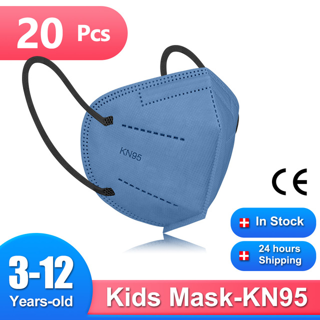 قناع أطفال من Morandi KN95 قناع FFP2 Mascarillas FPP2 معتمد وقاية صحية للأطفال قناع وجه CE masque enfant ffp2fan niños FP2