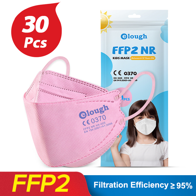 FPP2 Approved Children Mask FFP2Fan Kids Korean Fish Mask Respirator Mask FFP 2 KN95 Face Masks pff2 ffp2reuse zable FFPP2