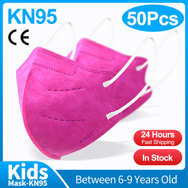 10/20/50 قطعة ffp2mask niños 6-9old قناع للأطفال kn95 mascarillas niños ce قابل للغسل الاطفال ffp2reutilizable fpp2 infantil أقنعة