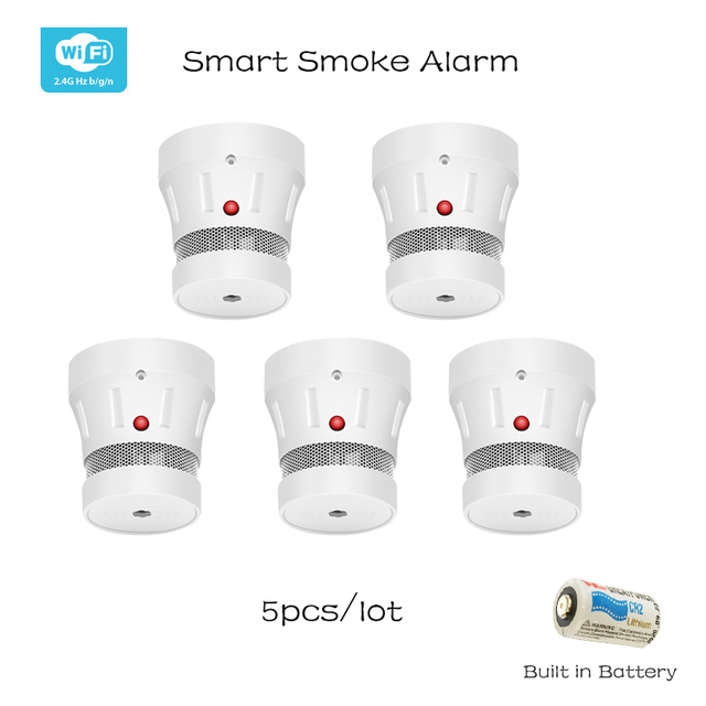 ZigBee Security Protection Smoke Leak Detector Fire Sensor Home Safety Products Personal Alarm With 3 Years Durable Batteries Wifi Tuya