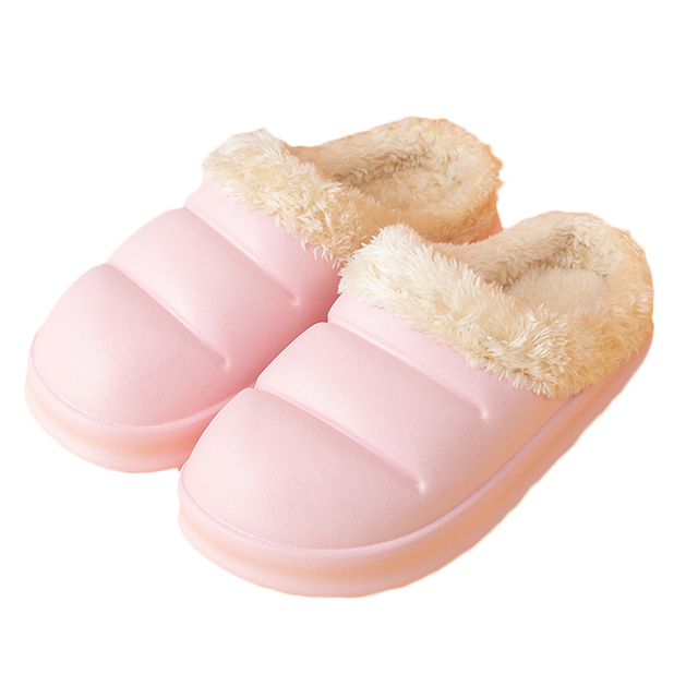 Men and women winter slippers fur slippers passionate and comfortable garden clogs mules slippers home cotton shoes couple indoor slippers