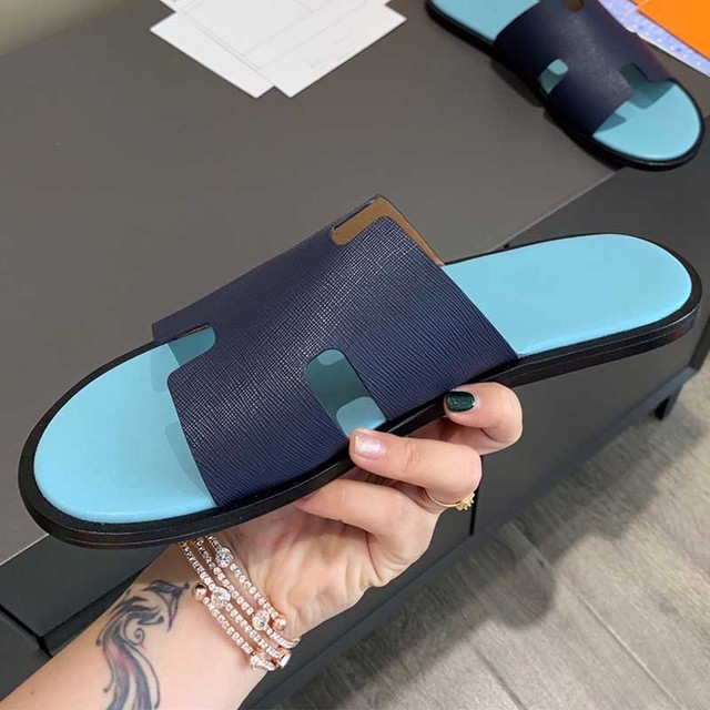 2022 summer luxury designer men leather flat sandals flat open toe comfort elegant wide fit mule slippers flip flop shoes 38-46