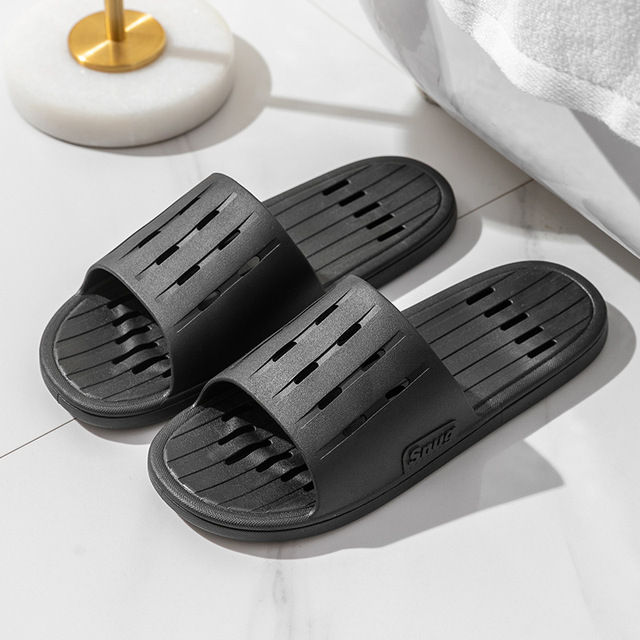 Bathroom Leakage Slippers Women Summer Indoor Bath Non-slip Quick-drying Shoes Couples Home Wear-resistant Sandals Slippers