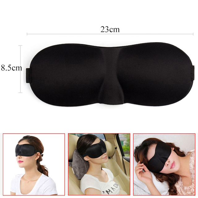 Tcare Breathable 3D Sleep Eye Masks Cotton Padded Eyes Patch Light Blocking Use for School Home Office Travel Beach Camping