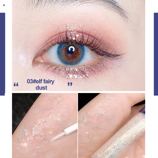 1pc Diamond Glitter Eyeshadow Women Makeup Shimmer Liquid Eye Shadow Mineral Pigment Long Lasting Cosmetics Maquillaje