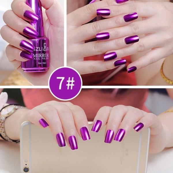 18ml BellyLady Fashion Mirror Effect Nail Polish Magic Lacquer Chrome Nail Art Lacquer Design Tools for Girls/Woman/Lady