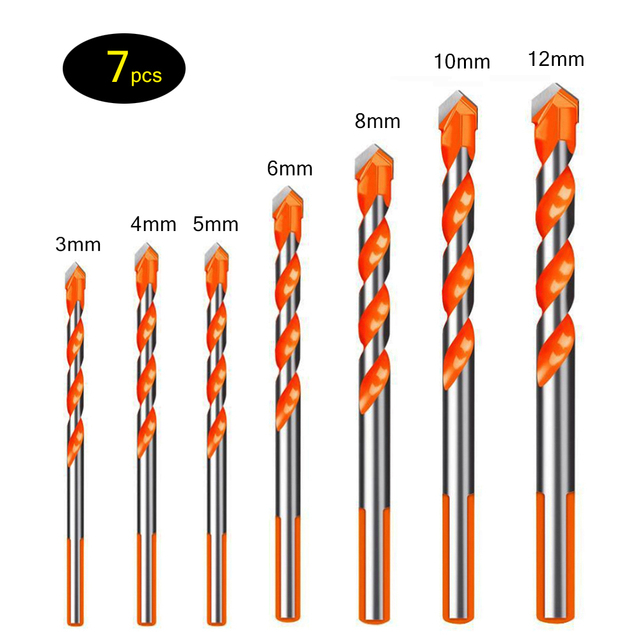 3-12mm high quality professional multifunctional drill bit sets for ceramic tile, concrete, wall, metal and wood drilling