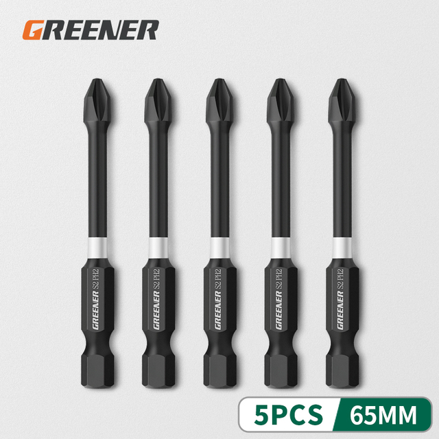 Green Impact Strong Magnetic Impulse Head Cross High Hardness Hand Drill Bit Screw Electric Screwdriver Set 50 65 70 90 150mm