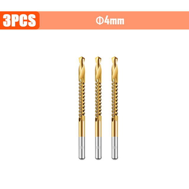 3/4/5/6pcs Cobalt Drill Bit Spiral Screw Metric Composite Tap Drill Bits Drill Polishing Woodworking HSS Twist Drilling Tools