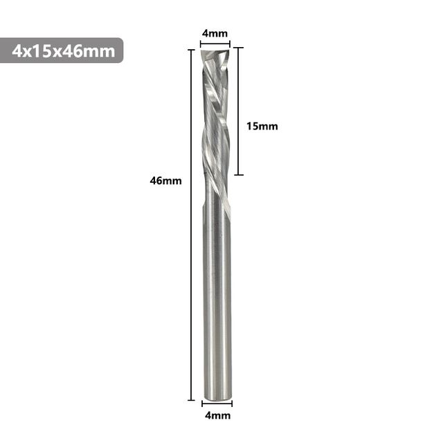 XCAN Up Down Cutter 3.175/4/5/6/8/10mm Shank CNC Router Bit for Woodworking 2 Flute Carbide End Mill Wood Mills Cutter