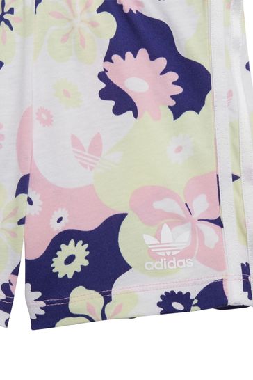 adidas originals Infant All-Over Print Floral T-Shirt And Shorts Set