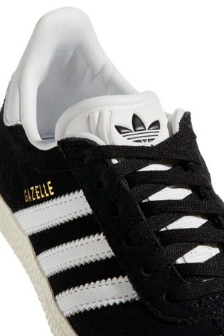 حذاء رياضي أسود دانتيل Gazelle من adidas Originals