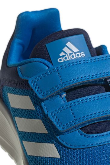 حذاء رياضي بحزام أزرق Tensaur من Adidas Youth And Junior