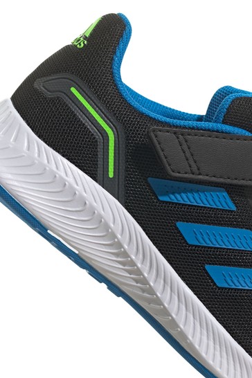 حذاء رياضي أسود RunFalcon للشباب والناشئين من Adidas