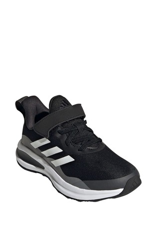 adidas Black FortaRun Youth + Junior Trainers