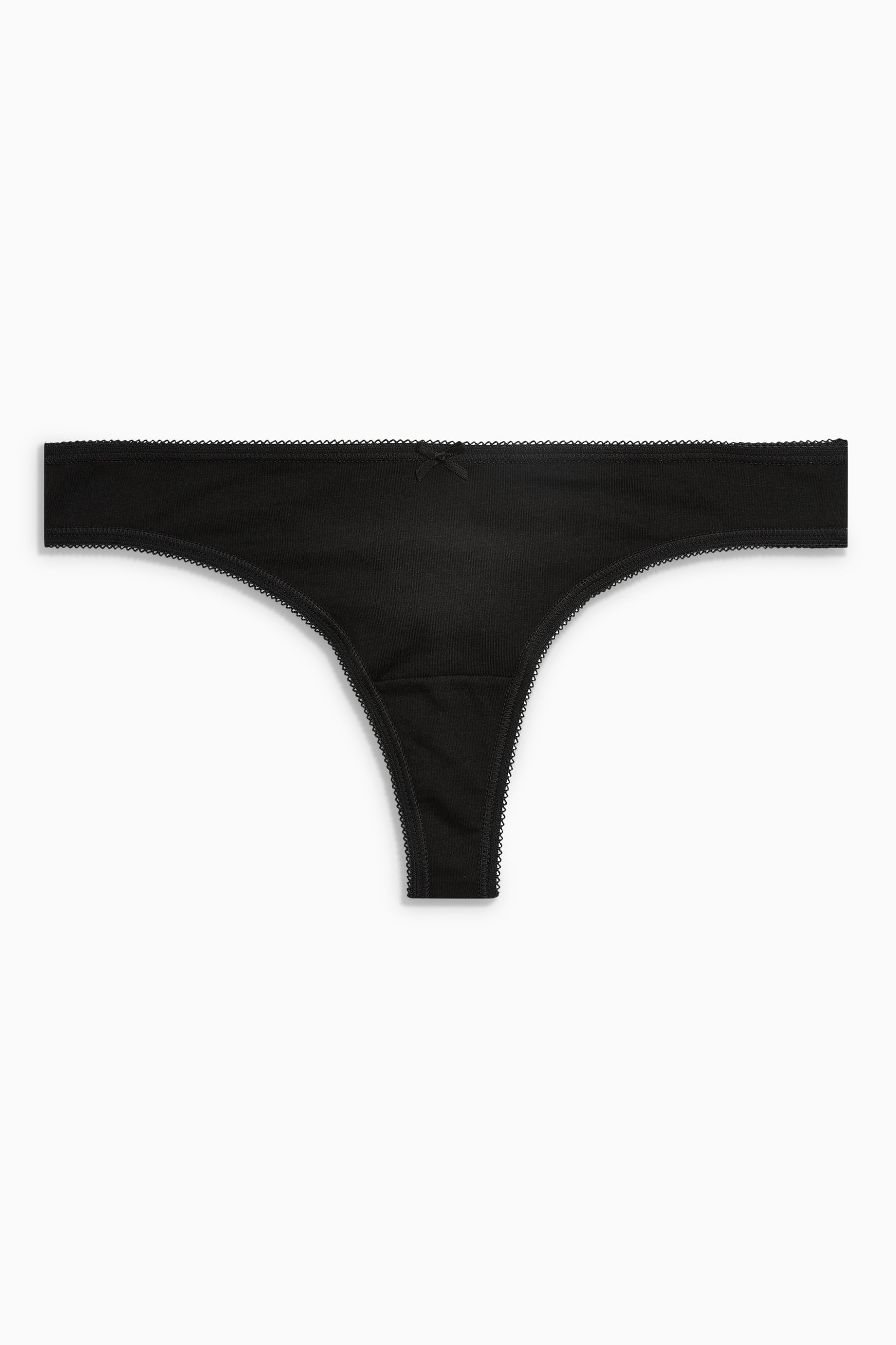 Cotton Knickers 5 Pack Thong