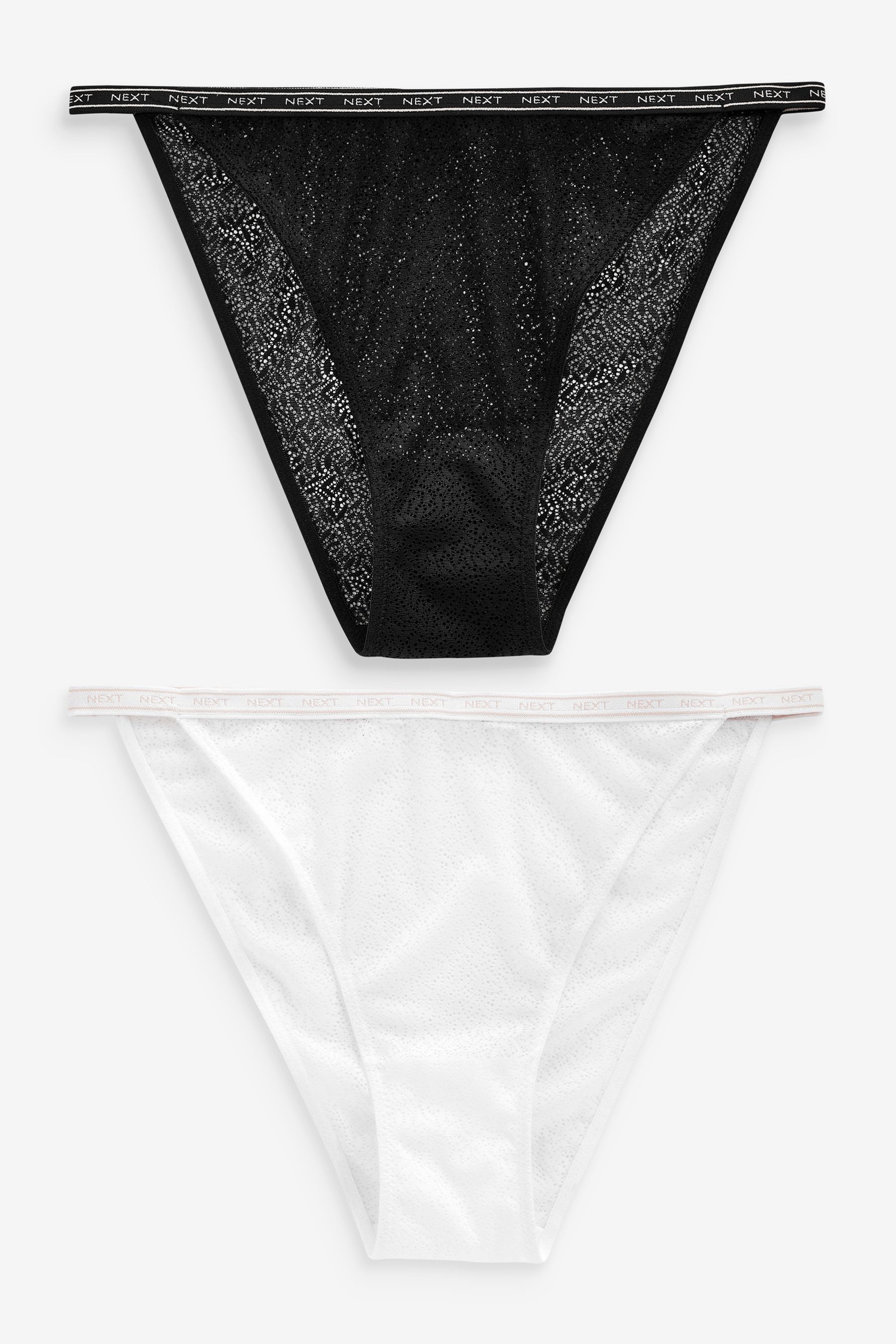 Logo Mesh Knickers 2 Pack Tanga