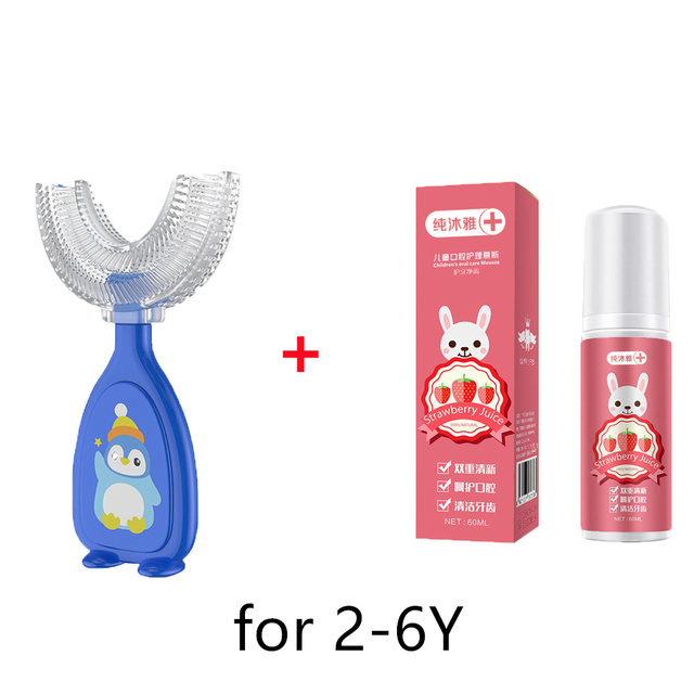 60ml Strawberry Orange Foaming Toothpaste Toothpaste Cleaning Teeth Whitening Toothpaste Dental Toothpaste Infant Toothbrush