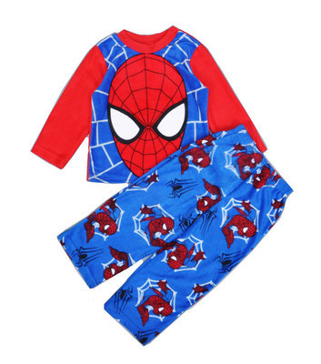 New Spider-Man cartoon children's long-sleeved pajamas children's champion home wear boys' underwear two-piece suit pajamas