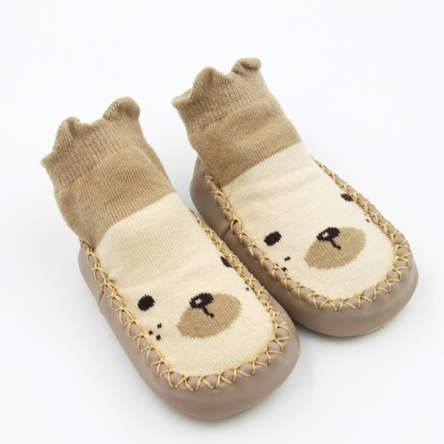 baby indoor sock baby shoes newborn boy socks winter thick terry cotton baby girl sock with rubber soles infant animal sock