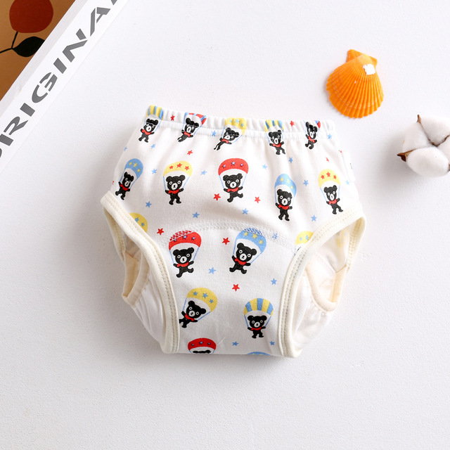 Cotton Reusable Baby Diapers Cute Waterproof Training Pants Panties Washable Underwear Infant Cloth Diapers Baby Diaper Diapers