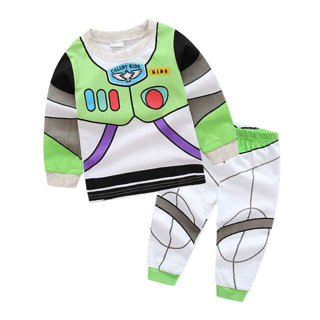 1-7y New Kids Twisty Woody Buzz Lightyear Pajamas Sets Baby Girls and Boys Clothes Pajamas Cartoon 2 Pieces Set