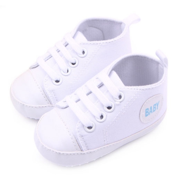 Fashionable Baby Canvas Shoes 0-12 Months Soft Sole Baby Shoes Pre Walking 12 Colors