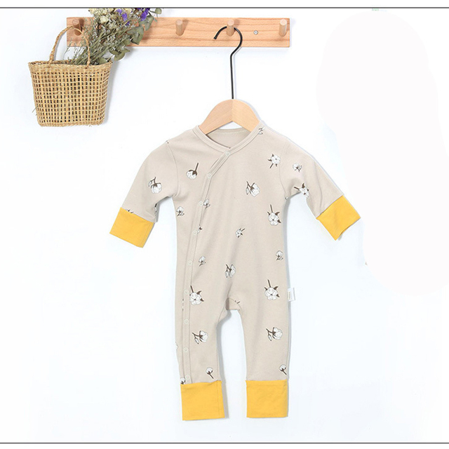 Yg 2022 Summer New Baby Tights Boy Baby Girl Clothes Baby Cotton Printed Jumpsuit 0-2 Years