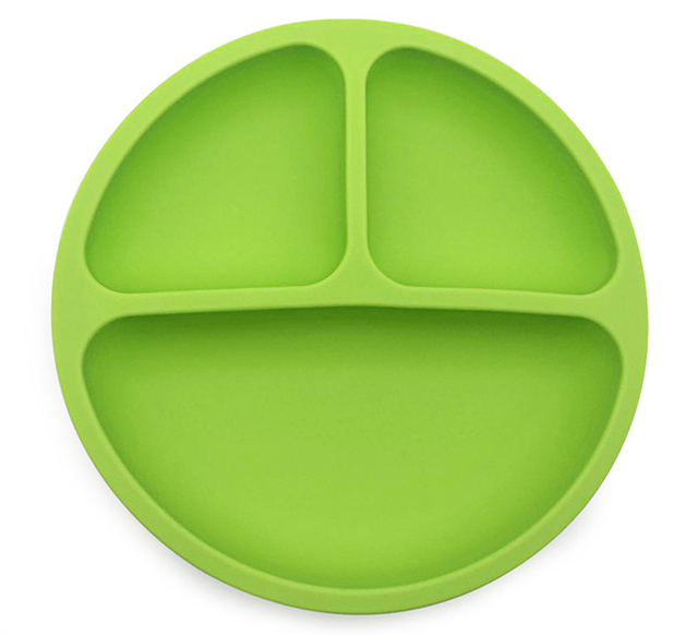 Baby Safe Silicone Food Solid Plate Cute Cartoon Children Dishes Suction Elm Training Tableware Kids Feeding Dishes